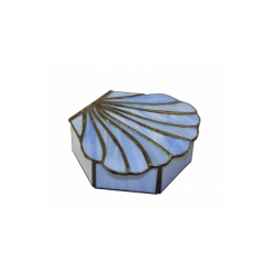 Caja-joyero “Concha azul celeste”