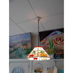 Lámpara Tiffany de techo "Frutas"